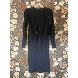 Rag & Bone Women's Black Long Sleeves Crew Neck Pull Over Shift Dress Size S